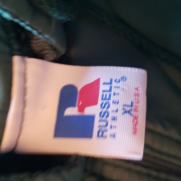 Men's Green, Black,  White, XL Russell Hooded Jacket - Picture 2 of 7